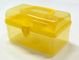 Clear Yellow Recycled PE / PP Custom Made Plastic Containers With Handle